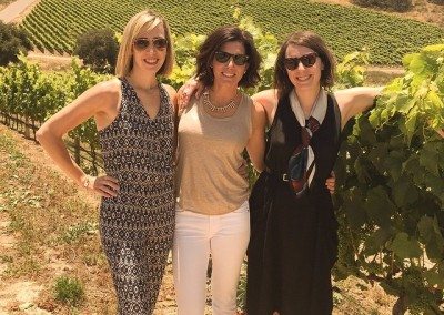 women visiting a winery