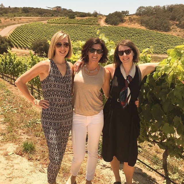 women visiting a winery