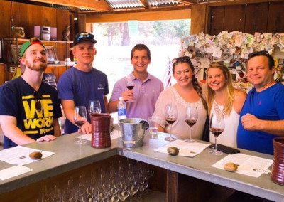 customers in winery